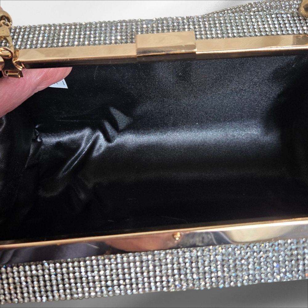Ace of Spades Silver and Black Clutch - Picture 8 of 8
